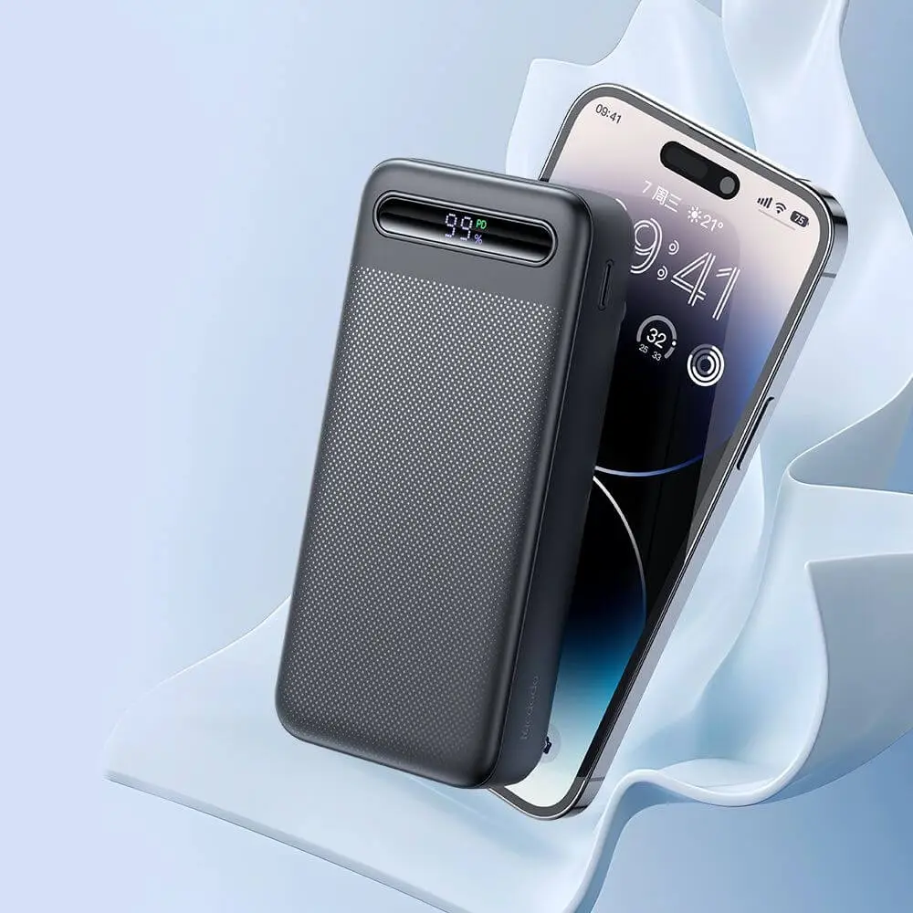 Mcdodo PowerBank USB-C + 2xUSB Digital Display 20000mAh 22.5W Black (MC-3891) POWER BANKS Mcdodo Mcdodo PowerBank USB-C + 2xUSB Digital Display 20000mAh 22.5W Black (MC-3891) - Image 7