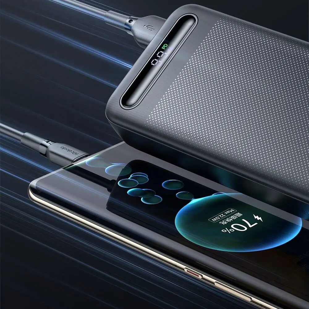 Mcdodo PowerBank USB-C + 2xUSB Digital Display 20000mAh 22.5W Black (MC-3891) POWER BANKS Mcdodo Mcdodo PowerBank USB-C + 2xUSB Digital Display 20000mAh 22.5W Black (MC-3891) - Image 6
