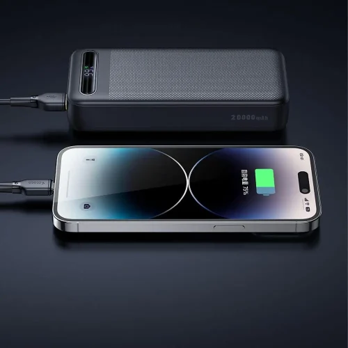 Alternative view of Mcdodo PowerBank USB-C + 2xUSB Digital Display 20000mAh 22.5W Black (MC-3891)
