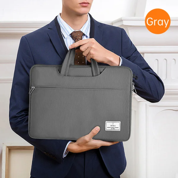 WiWU Vivi Laptop HandBag 15.6″ Grey GADGETS WIWU WiWU Vivi Laptop HandBag 15.6" Grey - Image 7