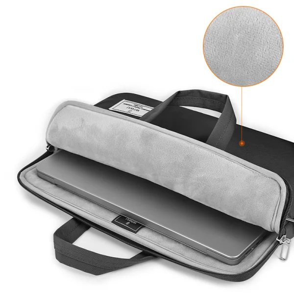 WiWU Vivi Laptop HandBag 15.6″ Grey GADGETS WIWU WiWU Vivi Laptop HandBag 15.6" Grey - Image 5