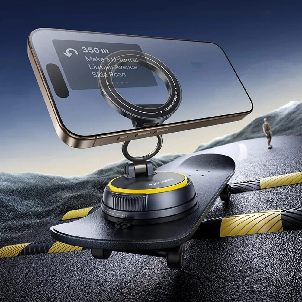 Baseus PrimeTrip VC2 Flex MagSuction Car Phone Holder Black ΑΞΕΣΟΥΑΡ MAGSAFE Baseus Baseus PrimeTrip VC2 Flex MagSuction Car Phone Holder Black - Image 3