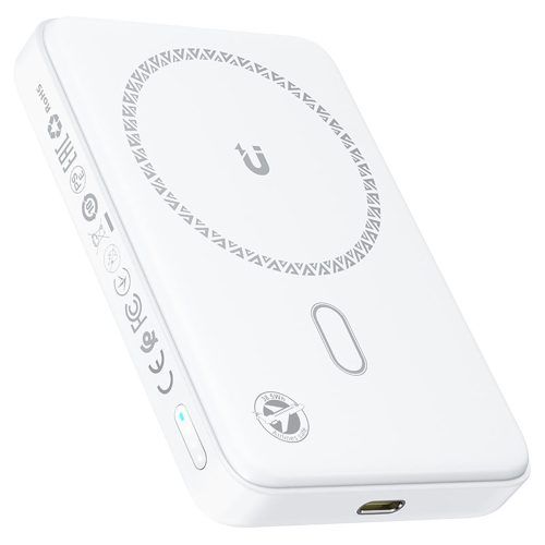 AceFast MagSafe PowerBank LED 10000mAh 20W White (M26)
