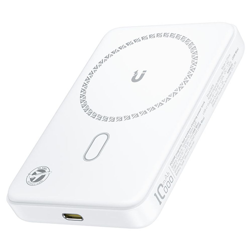 AceFast MagSafe PowerBank LED 10000mAh 20W White (M26) POWERBANK MAGSAFE AceFast AceFast MagSafe PowerBank LED 10000mAh 20W White (M26) - Image 3