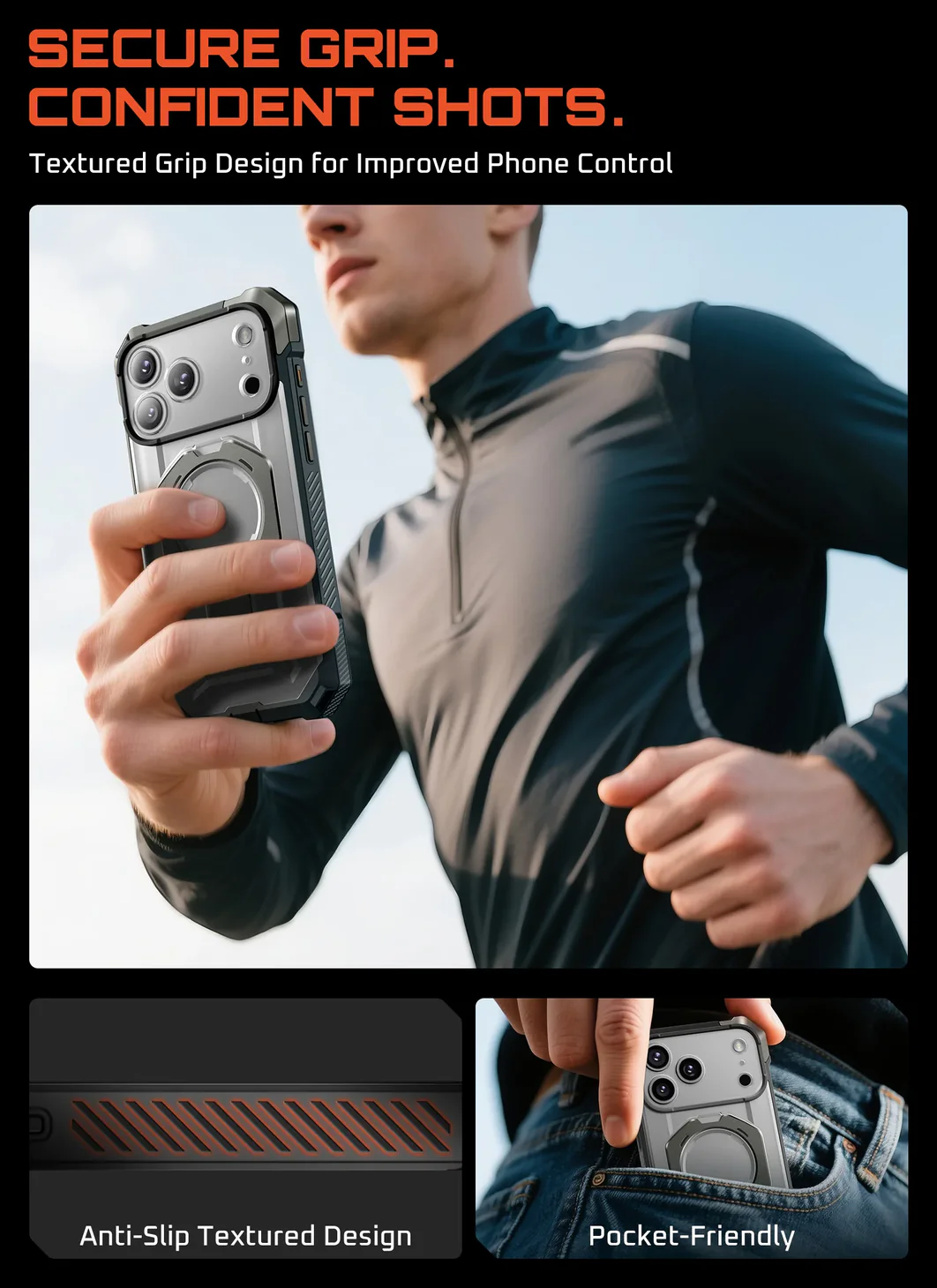 Θήκη Supcase Unicorn Beetle Grip Magsafe Grey iPhone 17 Pro Max ΘΗΚΕΣ SUPCASE Θήκη Supcase Unicorn Beetle Grip Magsafe Grey iPhone 17 Pro Max - Image 11
