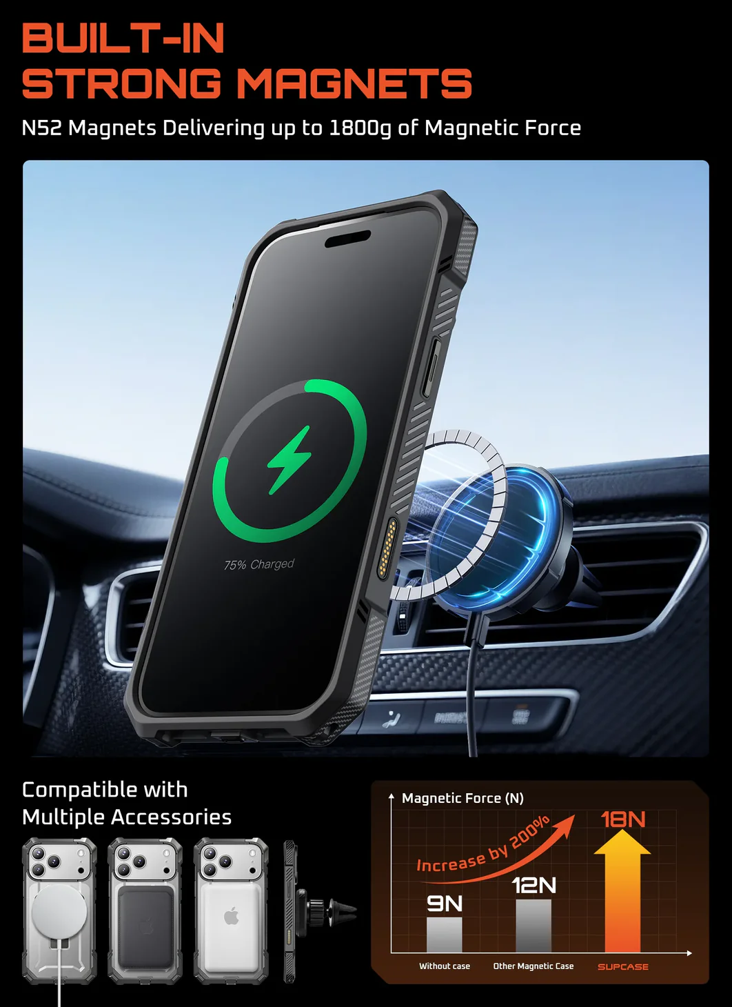 Θήκη Supcase Unicorn Beetle Grip Magsafe Grey iPhone 17 Pro Max ΘΗΚΕΣ SUPCASE Θήκη Supcase Unicorn Beetle Grip Magsafe Grey iPhone 17 Pro Max - Image 9