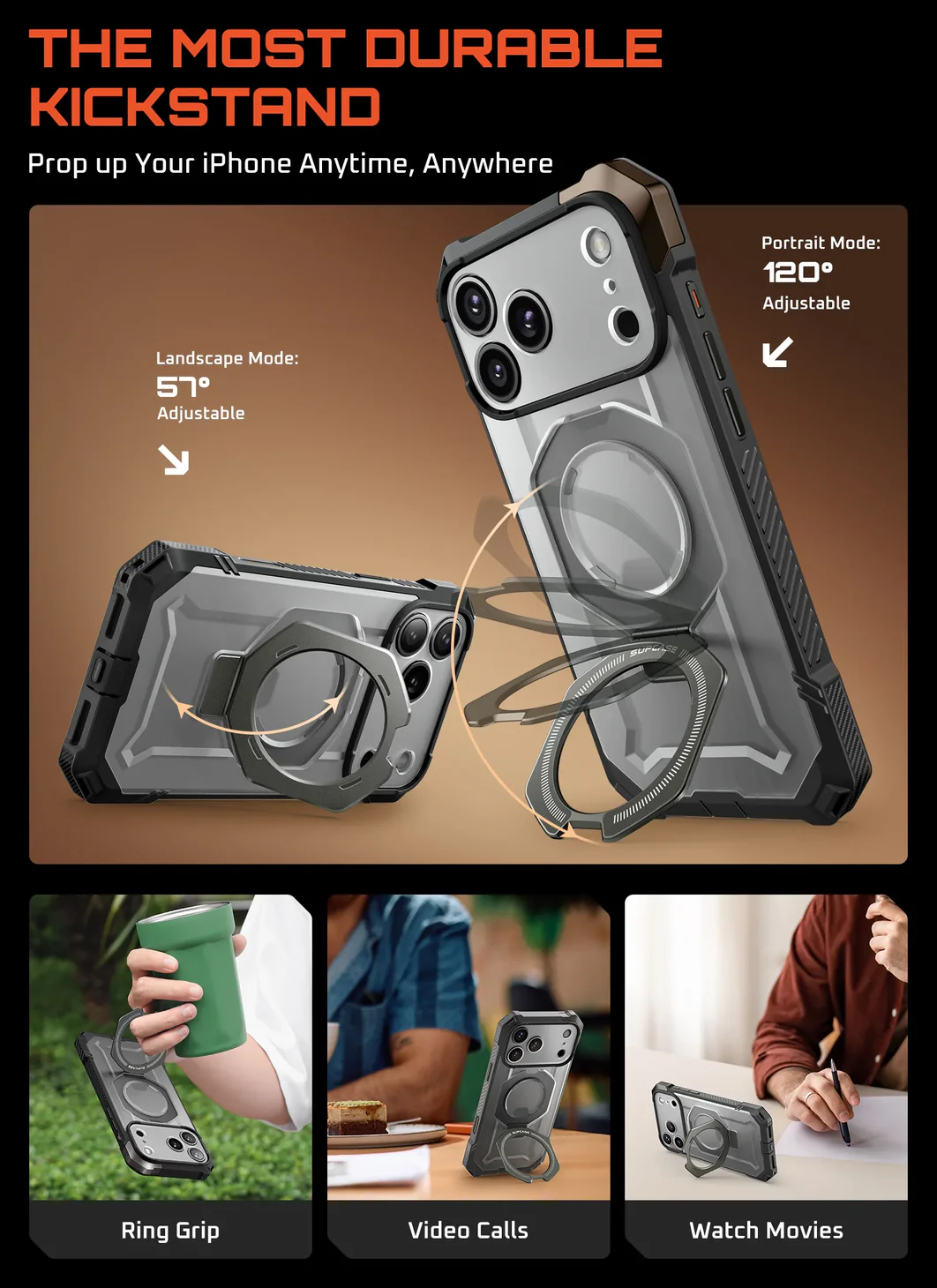 Θήκη Supcase Unicorn Beetle Grip Magsafe Grey iPhone 17 Pro Max ΘΗΚΕΣ SUPCASE Θήκη Supcase Unicorn Beetle Grip Magsafe Grey iPhone 17 Pro Max - Image 7