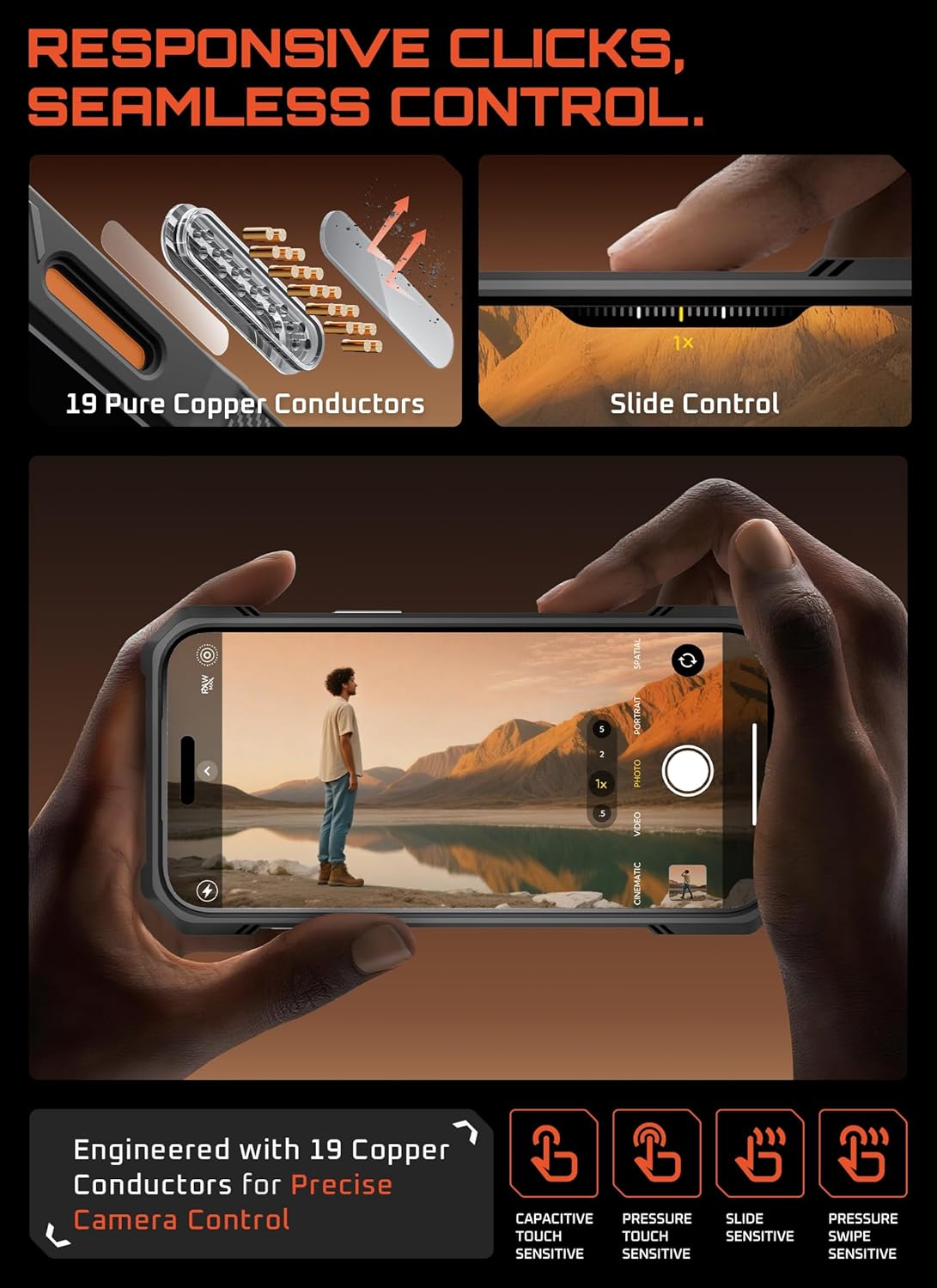 Θήκη Supcase Unicorn Beetle Grip Magsafe Orange iPhone 17 Pro ΘΗΚΕΣ SUPCASE Θήκη Supcase Unicorn Beetle Grip Magsafe Orange iPhone 17 Pro - Image 4