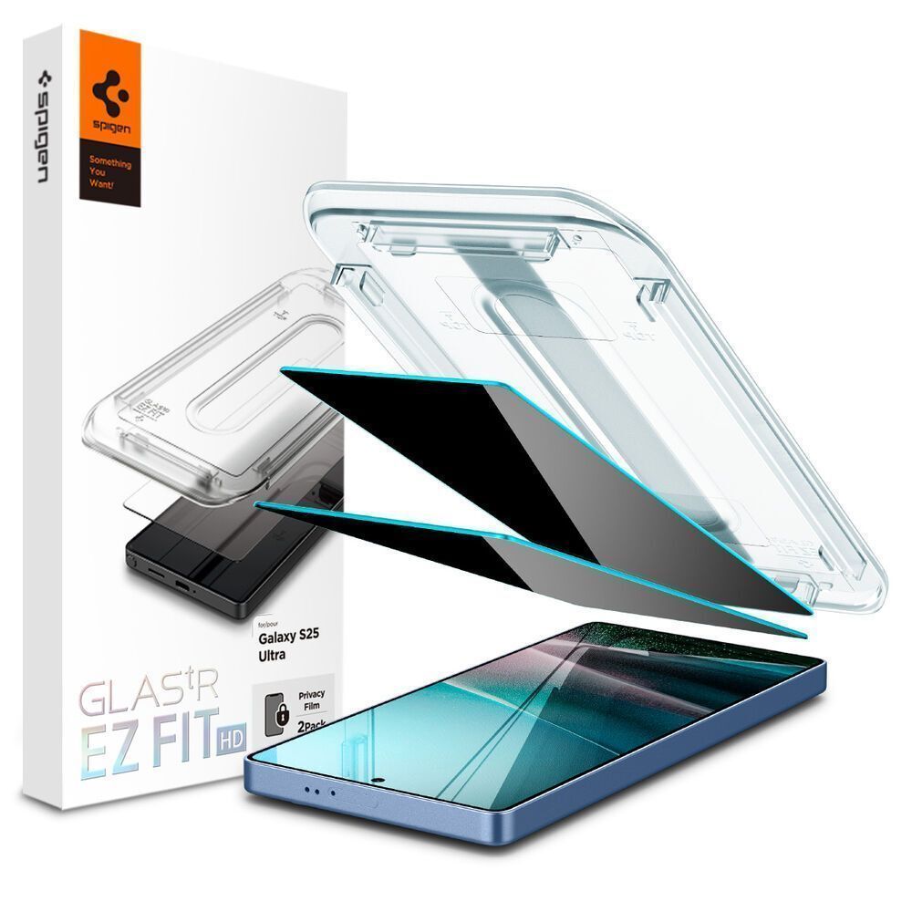 Spigen EZ Fit GLAS.tR HD Privacy Tempered Glass Samsung Galaxy S25 Ultra (2-Pack) ΠΡΟΣΤΑΣΙΑ ΟΘΟΝΗΣ Spigen Spigen EZ Fit GLAS.tR HD Privacy Tempered Glass Samsung Galaxy S25 Ultra (2-Pack)