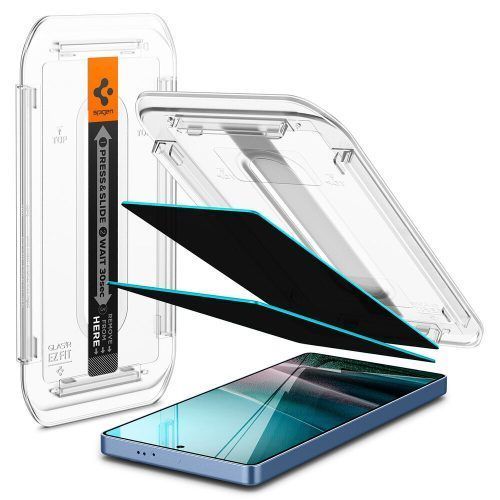 Alternative view of Spigen EZ Fit GLAS.tR HD Privacy Tempered Glass Samsung Galaxy S25 Ultra (2-Pack)