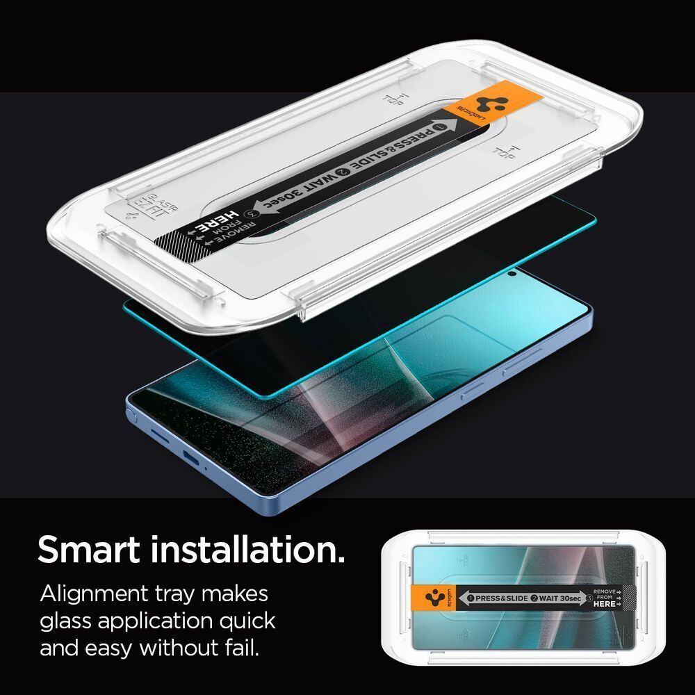 Spigen EZ Fit GLAS.tR HD Privacy Tempered Glass Samsung Galaxy S25 Ultra (2-Pack) ΠΡΟΣΤΑΣΙΑ ΟΘΟΝΗΣ Spigen Spigen EZ Fit GLAS.tR HD Privacy Tempered Glass Samsung Galaxy S25 Ultra (2-Pack) - Image 11