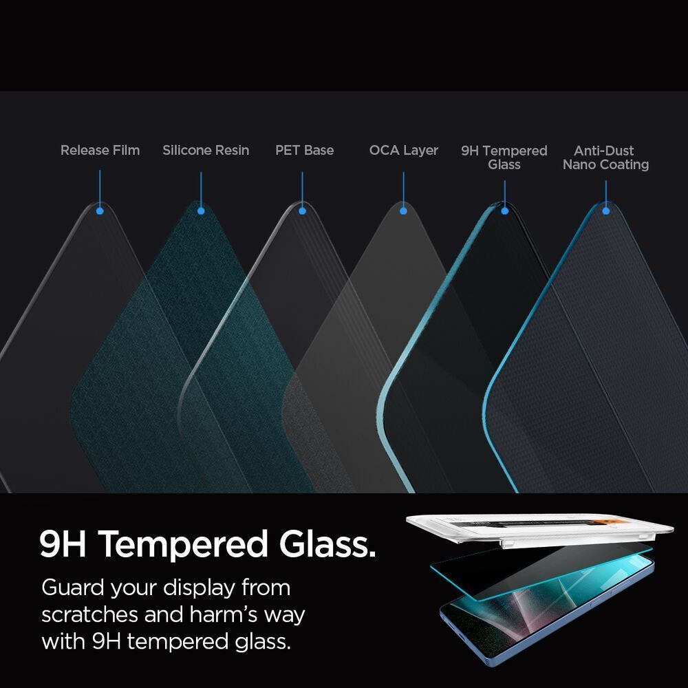 Spigen EZ Fit GLAS.tR HD Privacy Tempered Glass Samsung Galaxy S25 Ultra (2-Pack) ΠΡΟΣΤΑΣΙΑ ΟΘΟΝΗΣ Spigen Spigen EZ Fit GLAS.tR HD Privacy Tempered Glass Samsung Galaxy S25 Ultra (2-Pack) - Image 9