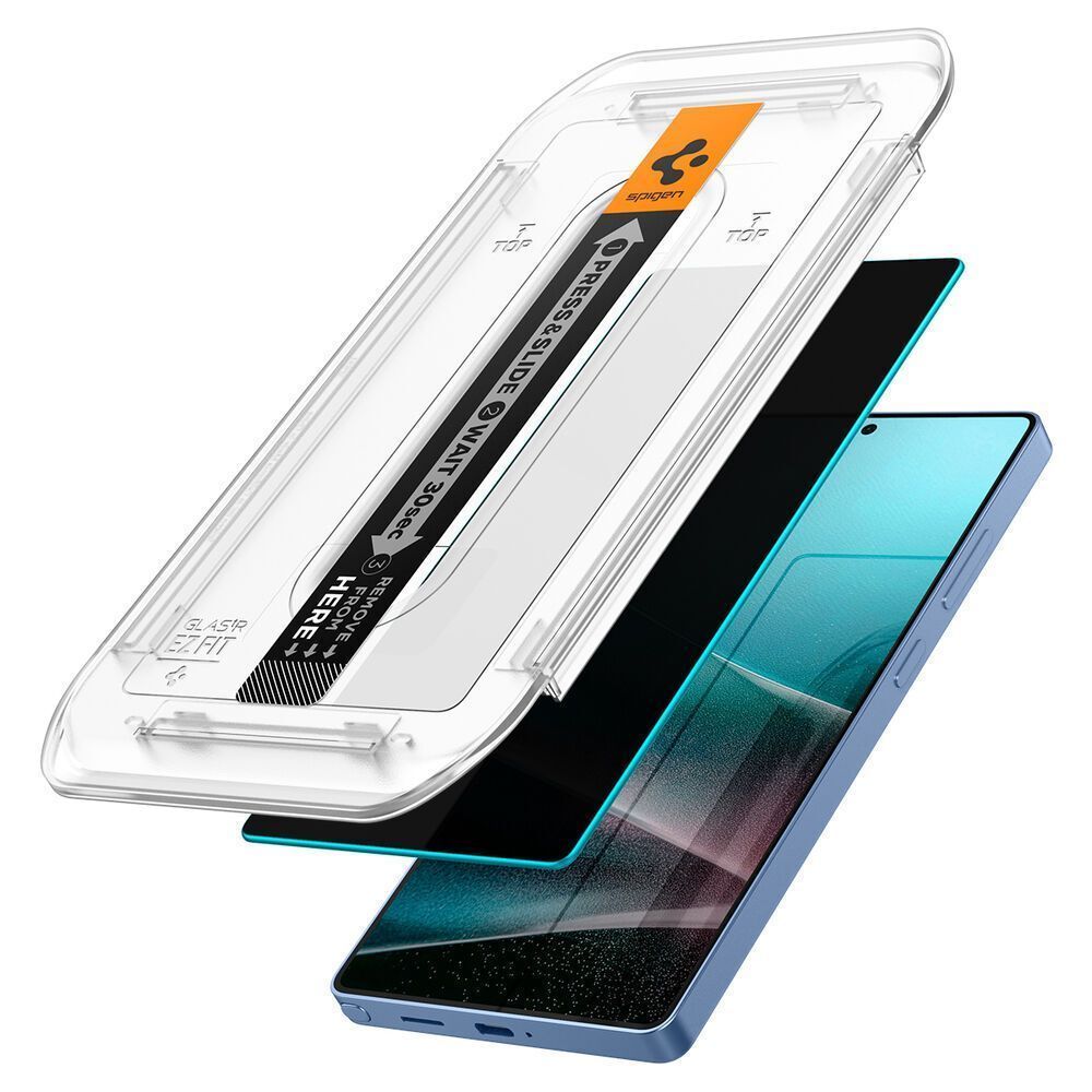 Spigen EZ Fit GLAS.tR HD Privacy Tempered Glass Samsung Galaxy S25 Ultra (2-Pack) ΠΡΟΣΤΑΣΙΑ ΟΘΟΝΗΣ Spigen Spigen EZ Fit GLAS.tR HD Privacy Tempered Glass Samsung Galaxy S25 Ultra (2-Pack) - Image 5