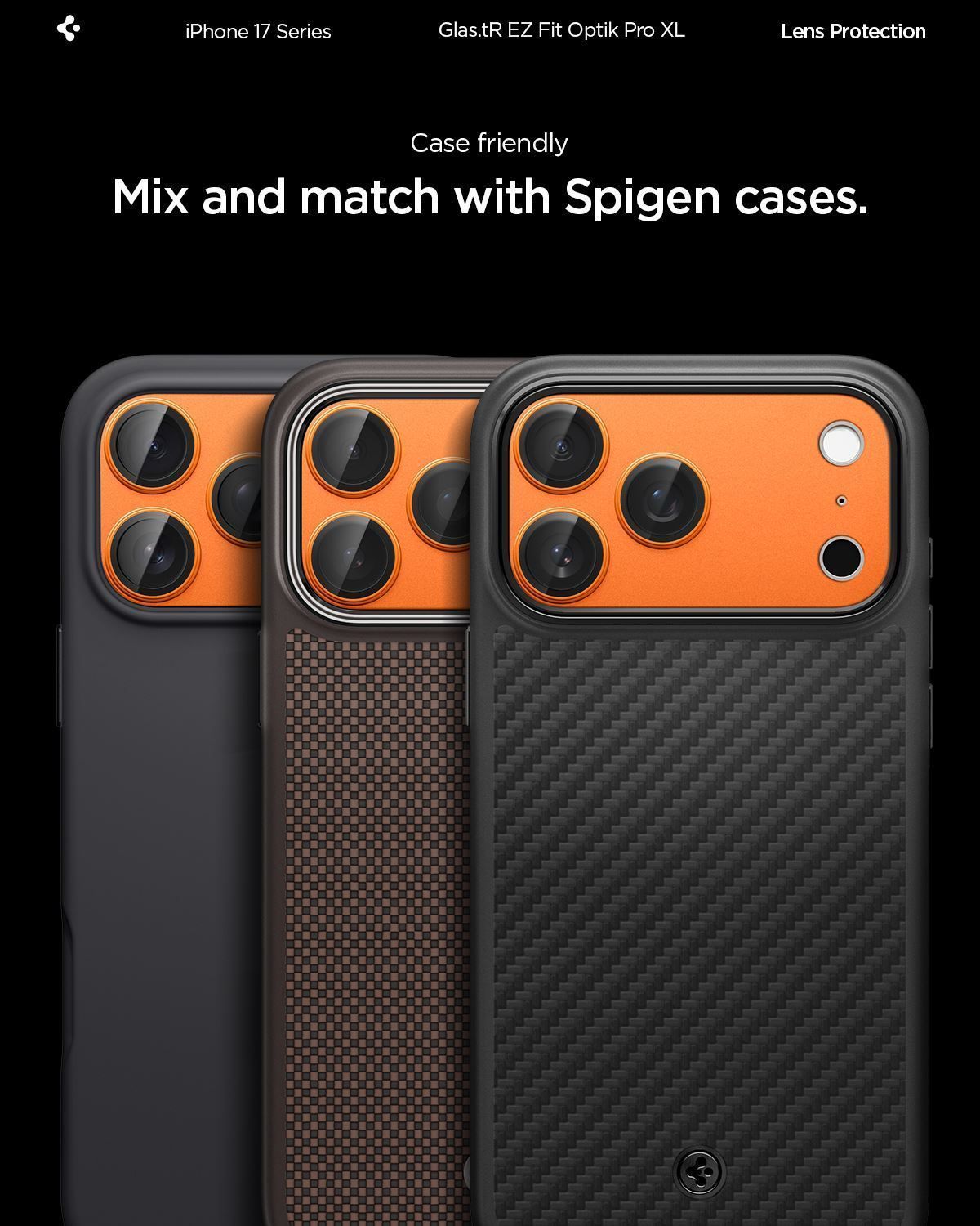 Spigen Glass tR EZ Fit Optik ProXL Orange iPhone 17 Pro Προστασία Οθόνης iPhone Spigen Spigen Glass tR EZ Fit Optik ProXL Orange iPhone 17 Pro - Image 7