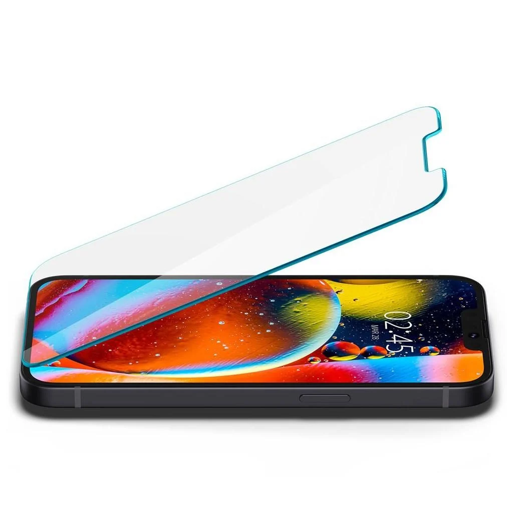 Spigen EZ Fit GLAS.tR Tempered Glass iPhone 13/13 Pro/14/16e/17e (2-Pack) ΠΡΟΣΤΑΣΙΑ ΟΘΟΝΗΣ Spigen Spigen EZ Fit GLAS.tR Tempered Glass iPhone 13/13 Pro/14/16e/17e (2-Pack) - Image 4