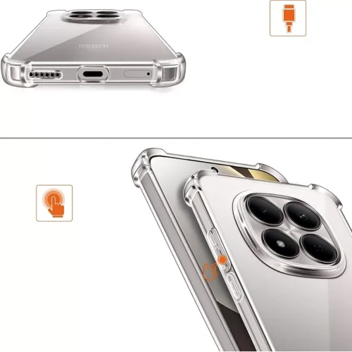 Alternative view of Θήκη Orso Armor Clear Xiaomi Redmi Note 15 Pro 4G