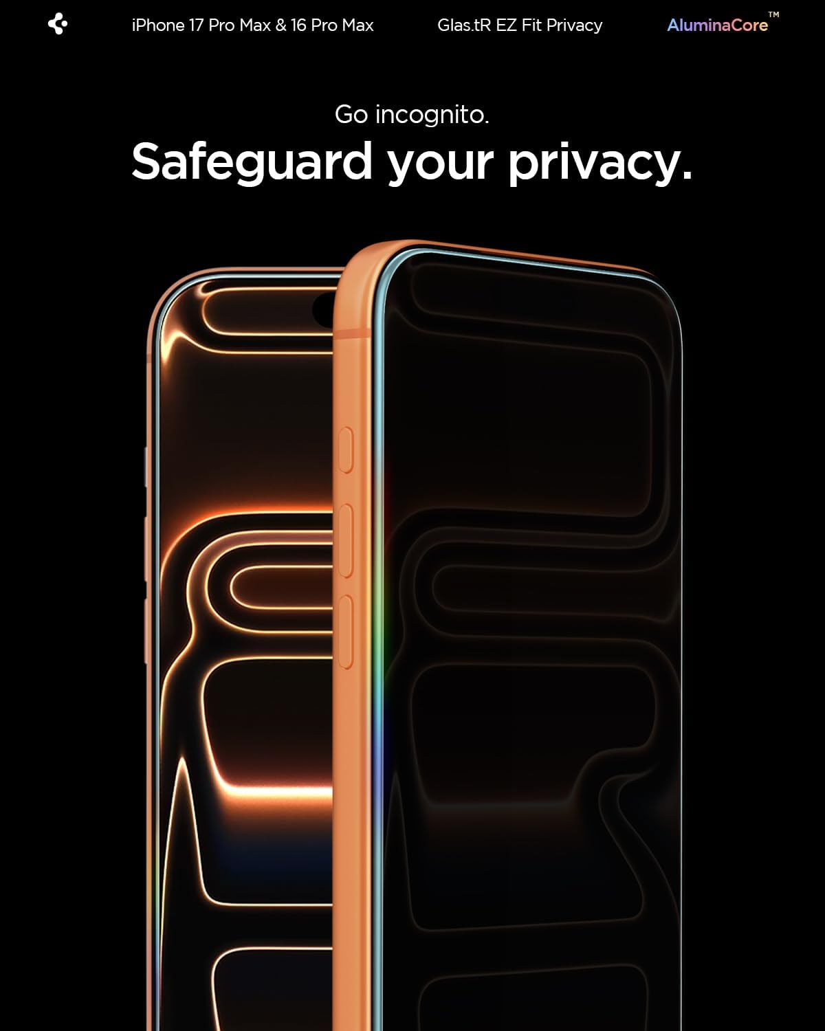 Spigen GLAS.tR EZ Fit Pro Privacy Tempered Glass iPhone 17 Pro Max/16 Pro Max ΠΡΟΣΤΑΣΙΑ ΟΘΟΝΗΣ Spigen Spigen GLAS.tR EZ Fit Pro Privacy Tempered Glass iPhone 17 Pro Max/16 Pro Max - Image 7
