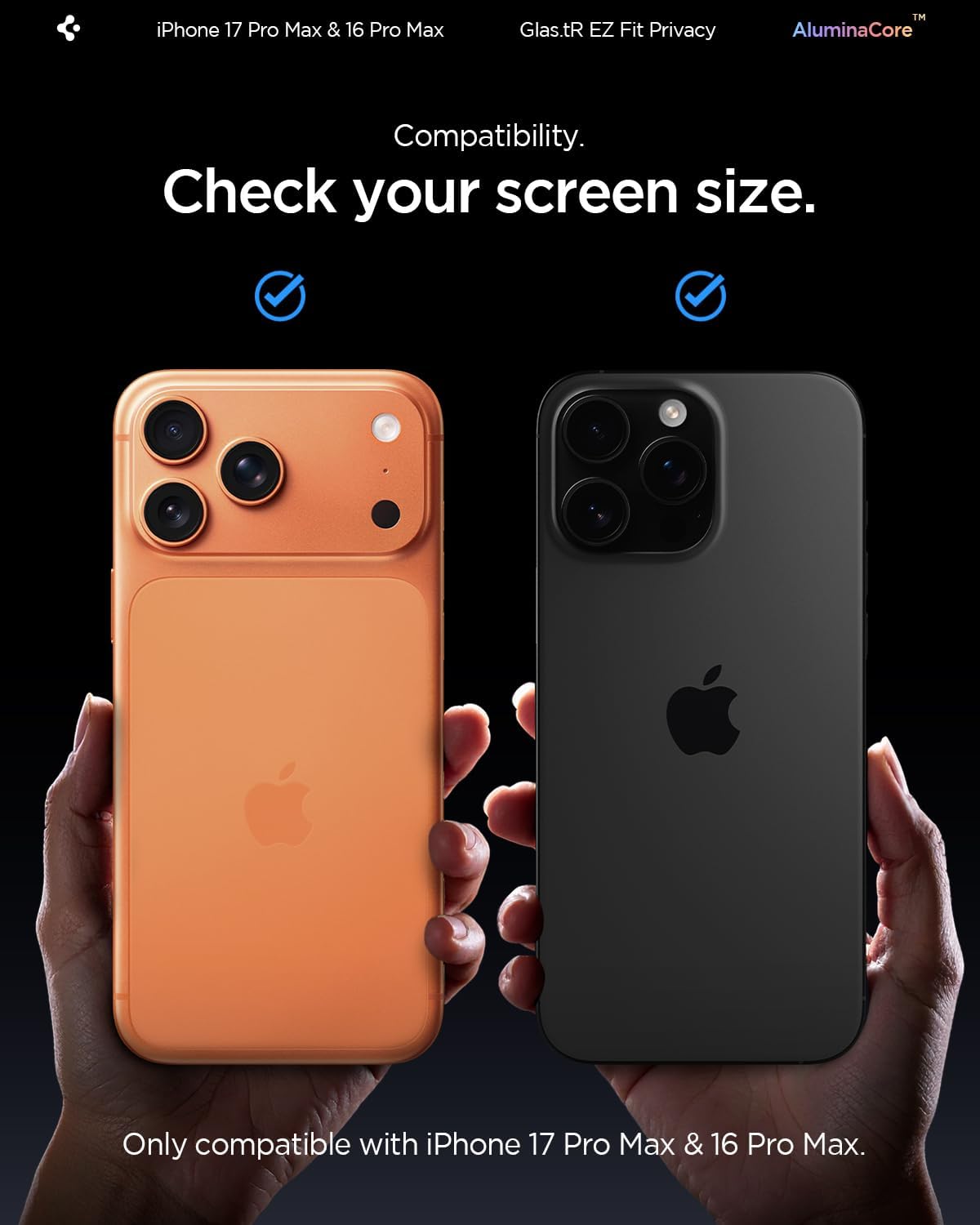 Spigen GLAS.tR EZ Fit Pro Privacy Tempered Glass iPhone 17 Pro Max/16 Pro Max ΠΡΟΣΤΑΣΙΑ ΟΘΟΝΗΣ Spigen Spigen GLAS.tR EZ Fit Pro Privacy Tempered Glass iPhone 17 Pro Max/16 Pro Max - Image 5