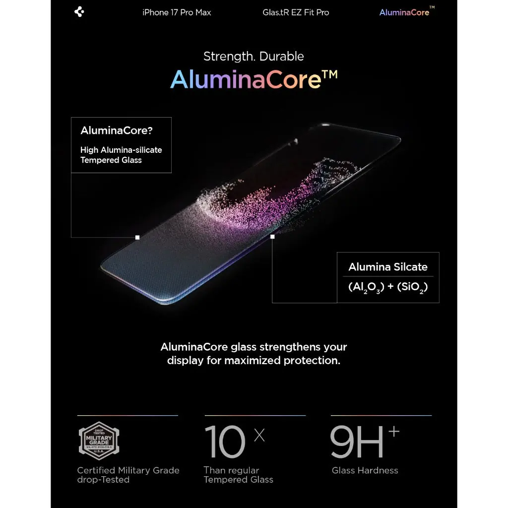 Spigen GLAS.tR EZ Fit Pro Privacy Tempered Glass iPhone 17 Pro Max/16 Pro Max ΠΡΟΣΤΑΣΙΑ ΟΘΟΝΗΣ Spigen Spigen GLAS.tR EZ Fit Pro Privacy Tempered Glass iPhone 17 Pro Max/16 Pro Max - Image 2