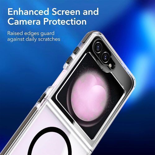Alternative view of Θήκη Orso Crystal Clear MagSafe Clear Black Samsung Galaxy Z Flip7 FE