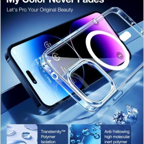 Alternative view of Θήκη Torras Diamond-Mag MagSafe Clear iPhone 15