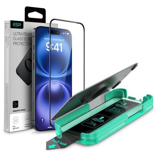 ESR Armorite Ultra-Tough Tempered Glass iPhone 15 Plus/16 Plus (With Easy Installation Tray) ΠΡΟΣΤΑΣΙΑ ΟΘΟΝΗΣ ESR ESR Armorite Ultra-Tough Tempered Glass iPhone 15 Plus/16 Plus (With Easy Installation Tray)