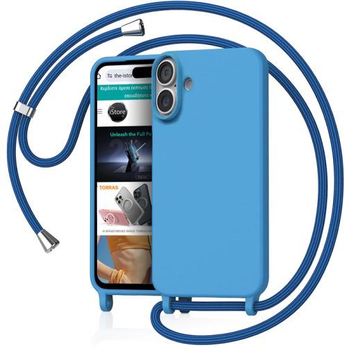 Θήκη Orso Cloud Κορδόνι Alaskan Blue iPhone 16
