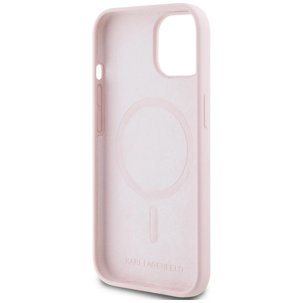Θήκη Karl Lagerfeld Silicone Shadow Metal Initial MagSafe Pink iPhone 15 Plus ΘΗΚΕΣ KARL LAGERFELD Θήκη Karl Lagerfeld Silicone Shadow Metal Initial MagSafe Pink iPhone 15 Plus - Image 6