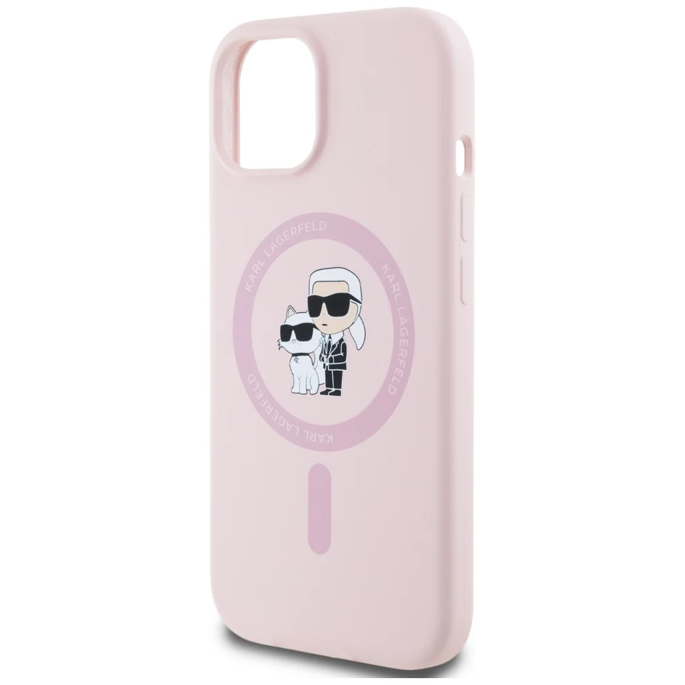 Θήκη Karl Lagerfeld Silicone Shadow Metal Initial MagSafe Pink iPhone 15 Plus ΘΗΚΕΣ KARL LAGERFELD Θήκη Karl Lagerfeld Silicone Shadow Metal Initial MagSafe Pink iPhone 15 Plus - Image 5