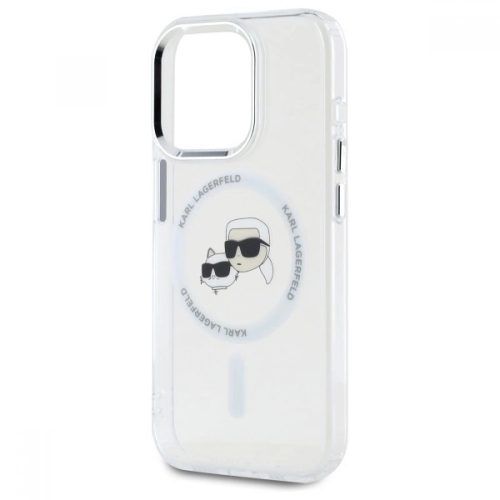 Alternative view of Θήκη Karl Lagerfeld IML Metal Karl&Choupette Head MagSafe Clear White iPhone 15 Pro Max