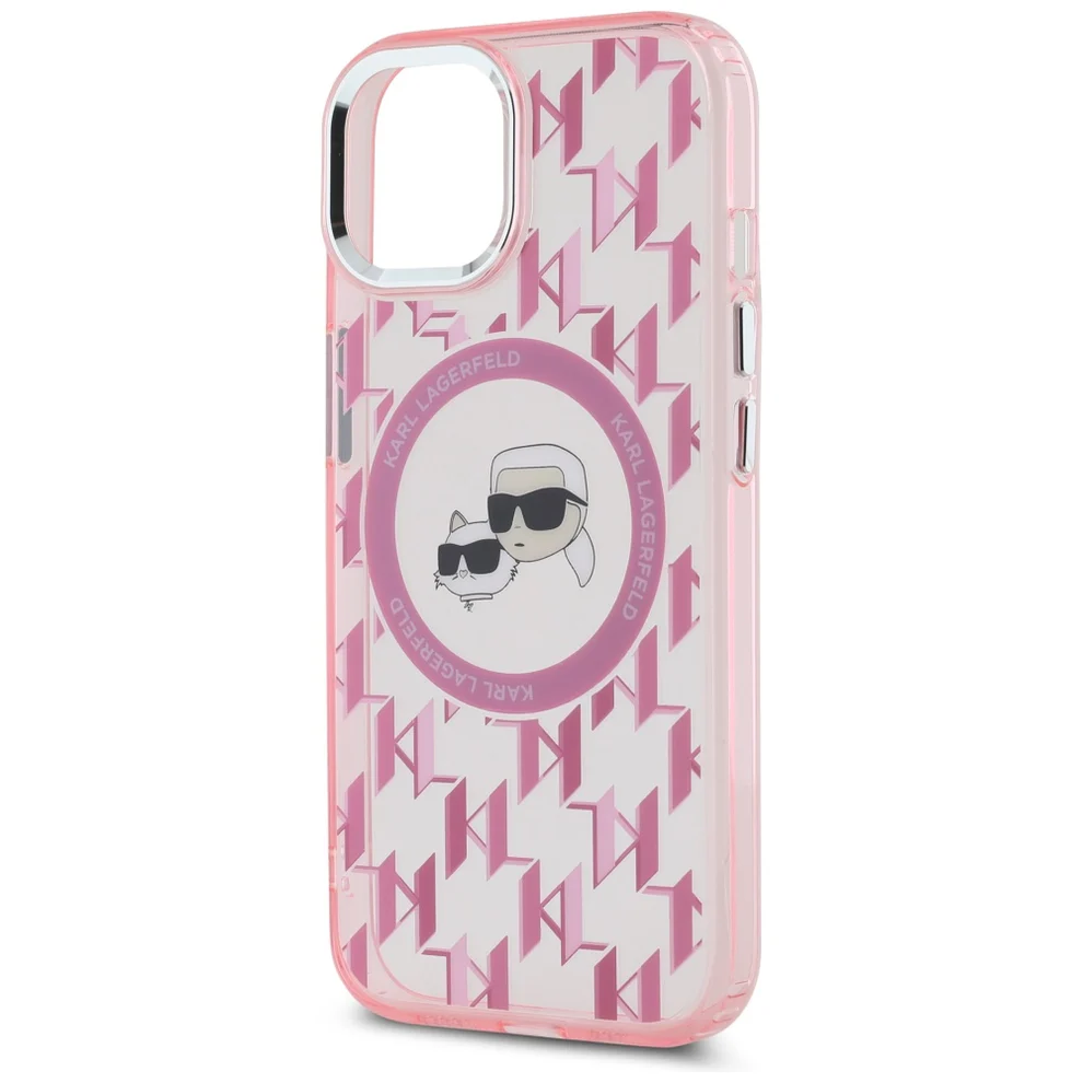 Θήκη Karl Lagerfeld IML Monogram Karl&Choupette Head MagSafe Clear Pink iPhone 15 ΘΗΚΕΣ KARL LAGERFELD Θήκη Karl Lagerfeld IML Monogram Karl&Choupette Head MagSafe Clear Pink iPhone 15 - Image 6