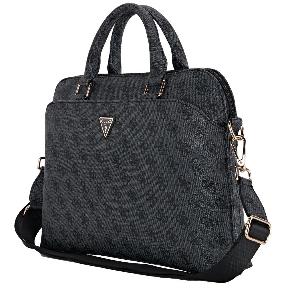 Τσάντα Guess 4G Zipper Pocket Triangle Logo 15″ Black GADGETS Guess Τσάντα Guess 4G Zipper Pocket Triangle Logo 15″ Black