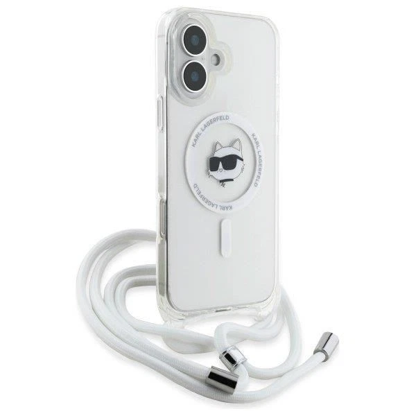 Θήκη Karl Lagerfeld IML Choupette Head Crossbody Cord Clear Magsafe iPhone 16 ΘΗΚΕΣ KARL LAGERFELD Θήκη Karl Lagerfeld IML Choupette Head Crossbody Cord Clear Magsafe iPhone 16 - Image 3