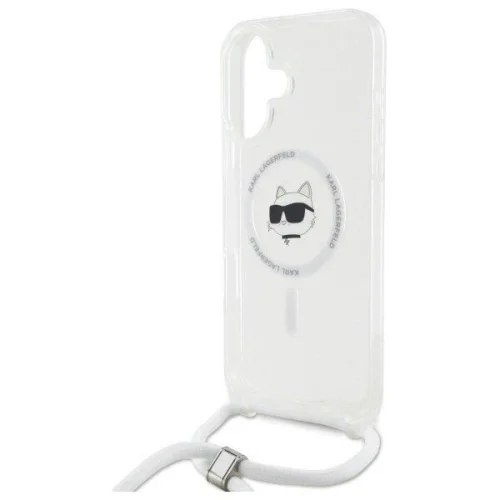 Alternative view of Θήκη Karl Lagerfeld IML Choupette Head Crossbody Cord Clear Magsafe iPhone 16