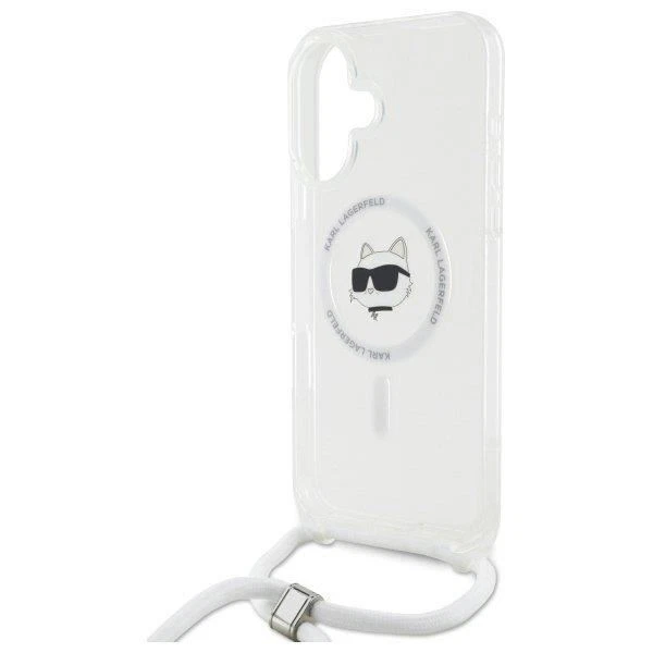 Θήκη Karl Lagerfeld IML Choupette Head Crossbody Cord Clear Magsafe iPhone 16 ΘΗΚΕΣ KARL LAGERFELD Θήκη Karl Lagerfeld IML Choupette Head Crossbody Cord Clear Magsafe iPhone 16 - Image 2