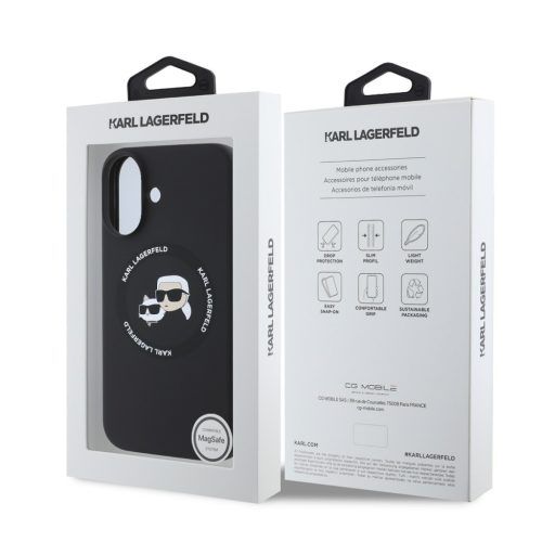 Alternative view of Θήκη Karl Lagerfeld Liquid Silicone Karl&Choupette Ring MagSafe Black iPhone 16