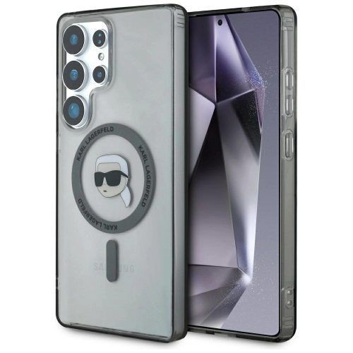 Θήκη Karl Lagerfeld Button Karl Head Printed Logo MagSafe Clear Black Samsung Galaxy S25 Ultra ΘΗΚΕΣ KARL LAGERFELD Θήκη Karl Lagerfeld Button Karl Head Printed Logo MagSafe Clear Black Samsung Galaxy S25 Ultra