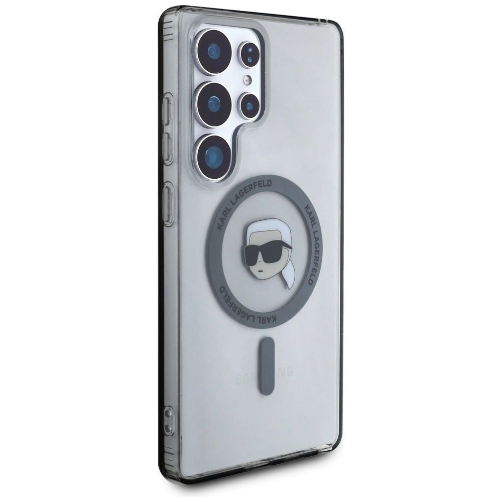 Θήκη Karl Lagerfeld Button Karl Head Printed Logo MagSafe Clear Black Samsung Galaxy S25 Ultra ΘΗΚΕΣ KARL LAGERFELD Θήκη Karl Lagerfeld Button Karl Head Printed Logo MagSafe Clear Black Samsung Galaxy S25 Ultra - Image 3