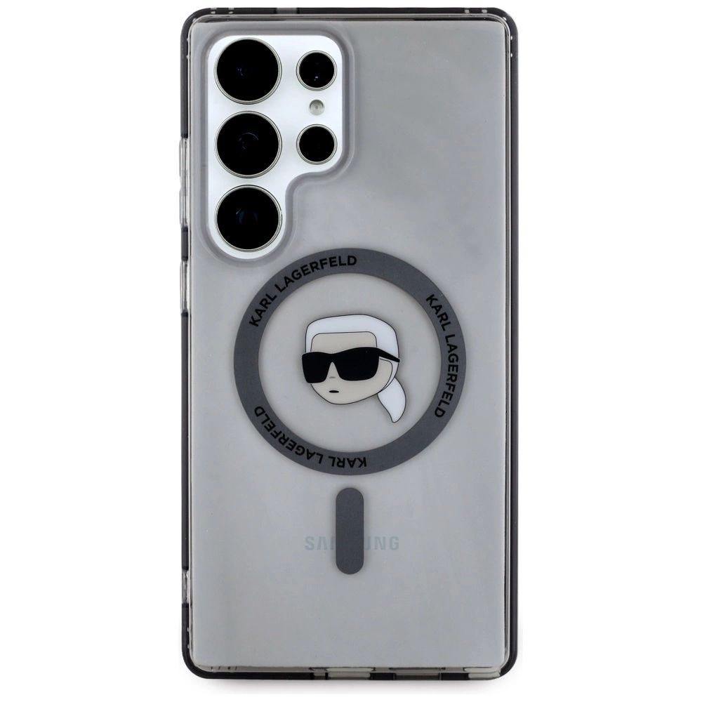 Θήκη Karl Lagerfeld Button Karl Head Printed Logo MagSafe Clear Black Samsung Galaxy S25 Ultra ΘΗΚΕΣ KARL LAGERFELD Θήκη Karl Lagerfeld Button Karl Head Printed Logo MagSafe Clear Black Samsung Galaxy S25 Ultra - Image 2