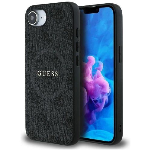 Θήκη Guess 4G Ring Classic Logo Magsafe Black iPhone 16e/17e