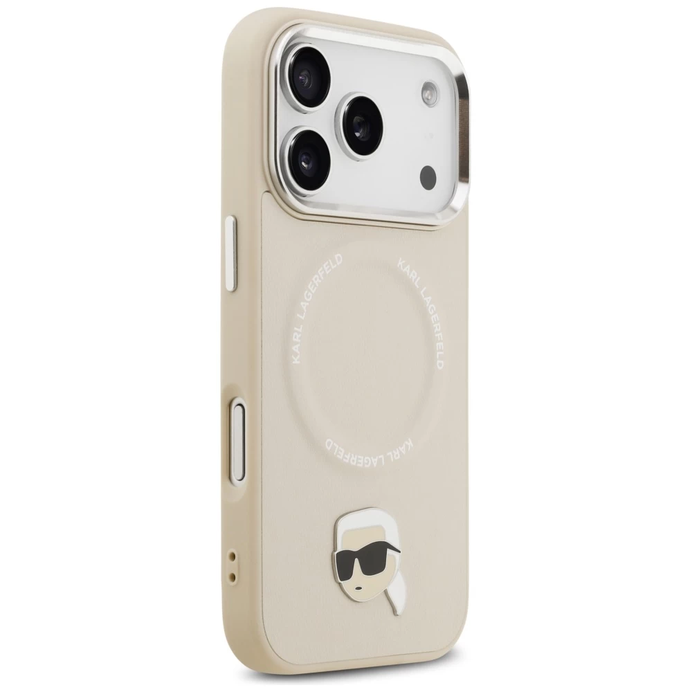 Θήκη Karl Lagerfeld Karl Pin MagSafe Beige iPhone 17 Pro Max ΘΗΚΕΣ KARL LAGERFELD Θήκη Karl Lagerfeld Karl Pin MagSafe Beige iPhone 17 Pro Max - Image 5