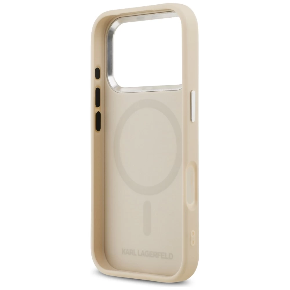 Θήκη Karl Lagerfeld Karl Pin MagSafe Beige iPhone 17 Pro Max ΘΗΚΕΣ KARL LAGERFELD Θήκη Karl Lagerfeld Karl Pin MagSafe Beige iPhone 17 Pro Max - Image 2