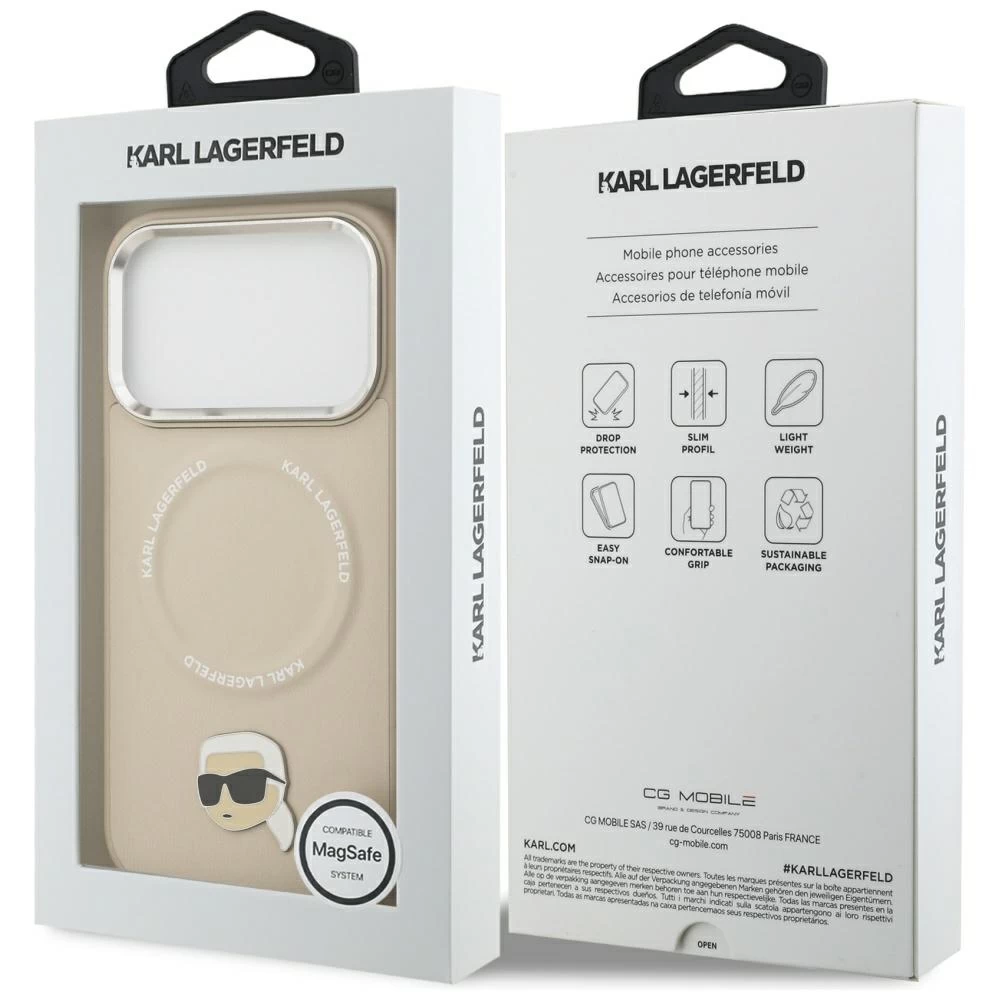 Θήκη Karl Lagerfeld Karl Pin MagSafe Beige iPhone 17 Pro Max ΘΗΚΕΣ KARL LAGERFELD Θήκη Karl Lagerfeld Karl Pin MagSafe Beige iPhone 17 Pro Max - Image 7