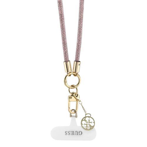 Alternative view of Guess Universal Crossbody Rhinestone Strap Tether Patch Pink