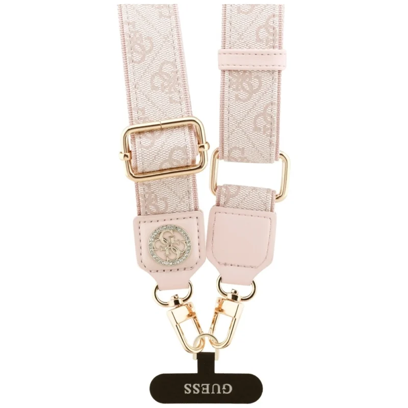 Guess Universal Crossbody 4G Tether Patch Strap PU Metal Logo Pink GADGETS Guess Guess Universal Crossbody 4G Tether Patch Strap PU Metal Logo Pink - Image 2