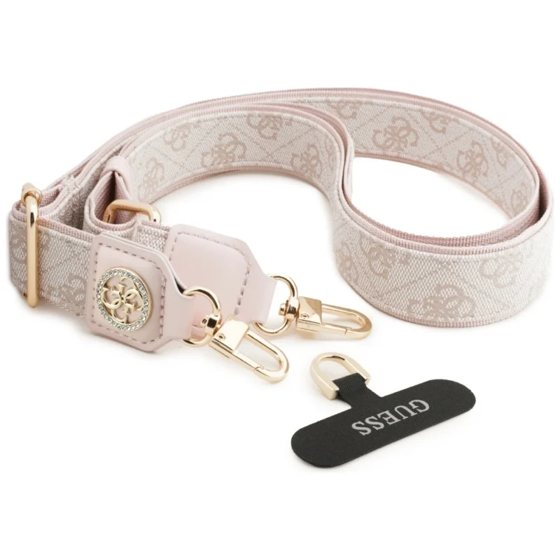 Guess Universal Crossbody 4G Tether Patch Strap PU Metal Logo Pink GADGETS Guess Guess Universal Crossbody 4G Tether Patch Strap PU Metal Logo Pink