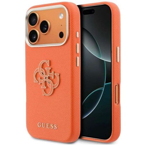 Θήκη Guess FW Resin Logo Orange iPhone 17 Pro Max