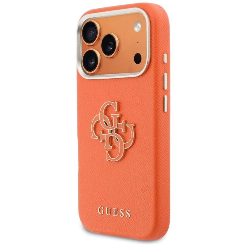 Θήκη Guess FW Resin Logo Orange iPhone 17 Pro Max ΘΗΚΕΣ Guess Θήκη Guess FW Resin Logo Orange iPhone 17 Pro Max - Image 4