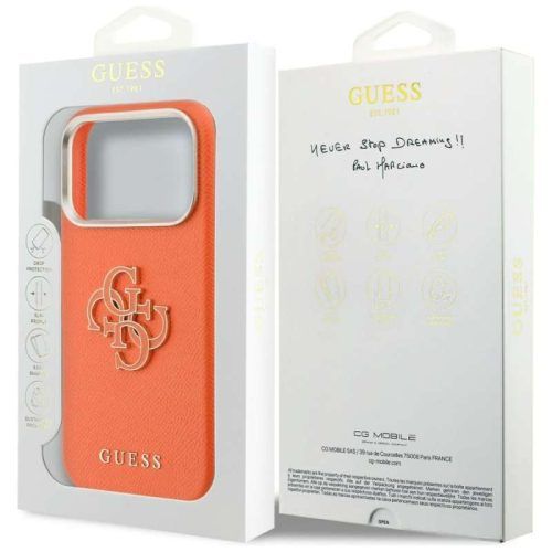 Alternative view of Θήκη Guess FW Resin Logo Orange iPhone 17 Pro Max