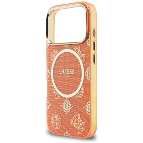 Alternative view of Θήκη Guess IML Peony Dot Magsafe Orange iPhone 17 Pro